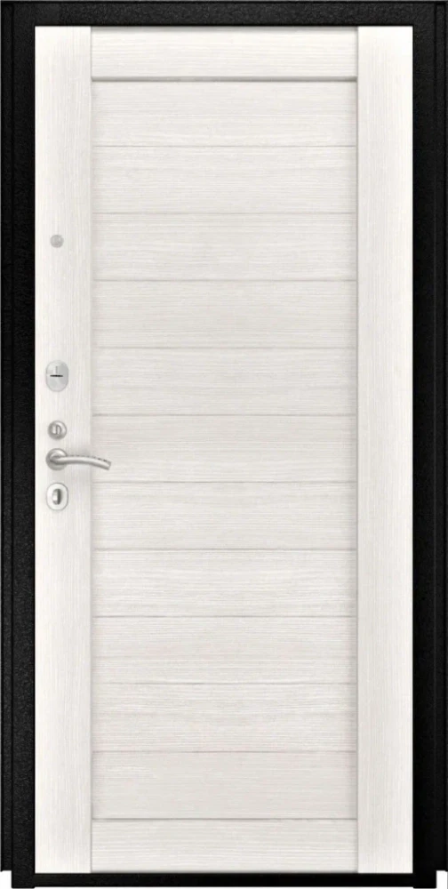 Входная дверь ДвериПРО Модель L-46 СБ-3 листв. бел. (21 беленый дуб) DPRO201415 внутренняя сторона